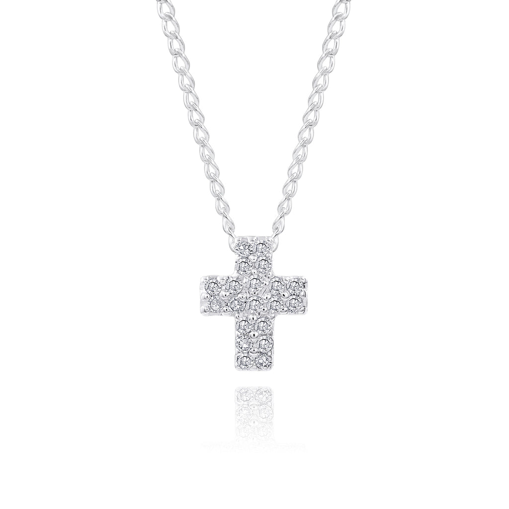 Tiny Cross with PAVE Diamonds
