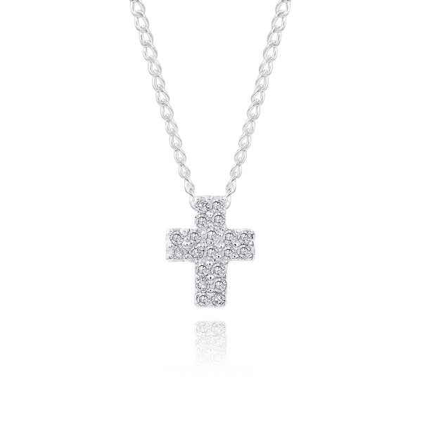 Tiny Cross with PAVE Diamonds