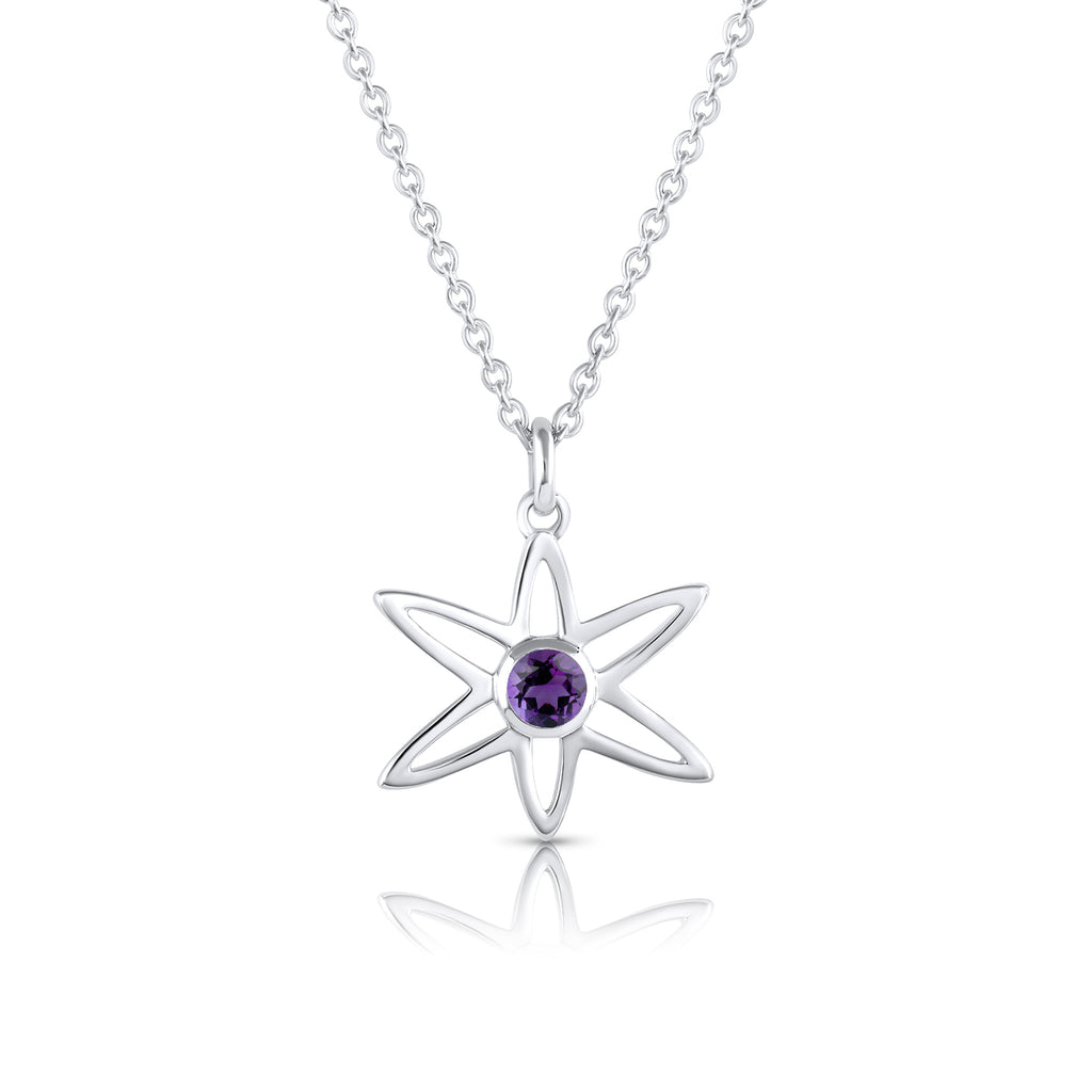 Galaxy Drop Pendant with Gemstone