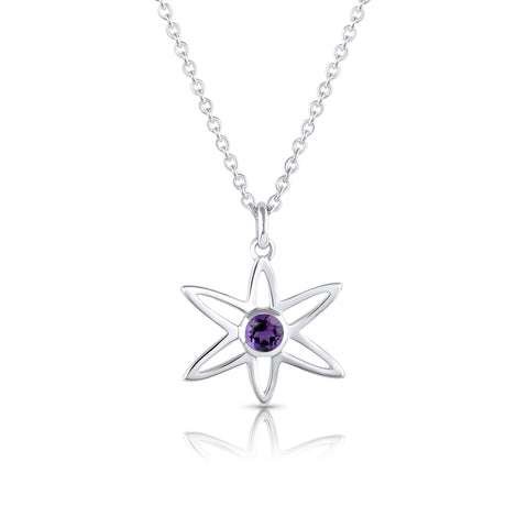 Galaxy Drop Pendant with Gemstone