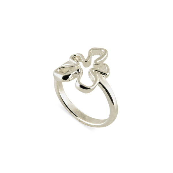 Open Tiki Flower Ring