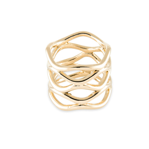 Waves Band Ring