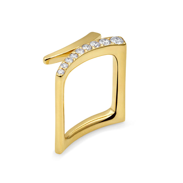 Abstract Square Ring with Diamonds